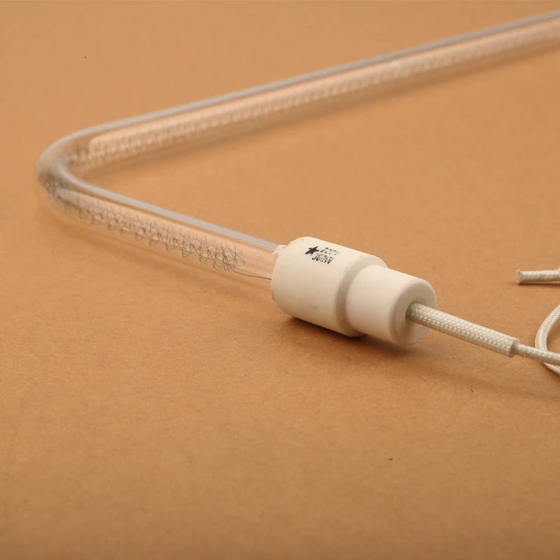 Description Picture 3 of item4PCS big U shape 300W 220V Vacuum Halogen Infrared Quartz Tube for Disinfectant Cabinet Disinfector Germic Tungsten Wire IR lamp