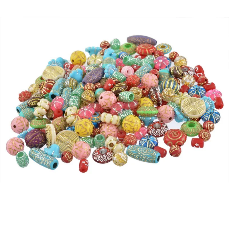 LASPERAL 100PCs/Lot Retro Acrylic Beads For Making Women Decoration Fashion Jewelry Fit Vintage Bracelet DIY Jewelry Findings 
LASPERAL 100PCs/Lot Retro Acrylic Beads For Making Women Decoration Fashion Jewelry Fit Vintage Bracelet DIY Jewelry Findings