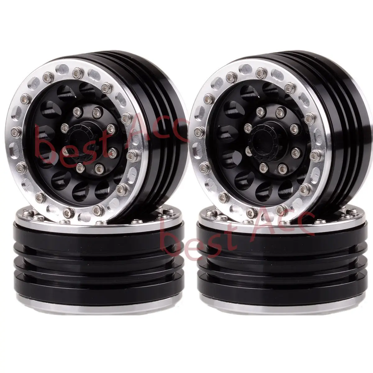 4PCS Wheel Rim 1060 1.9" Beadlock S-Black Rock Crawler Axial SCX10 D90 For RC 1:10
4PCS Wheel Rim 1060 1.9" Beadlock S-Black Rock Crawler Axial SCX10 D90 For RC 1:10