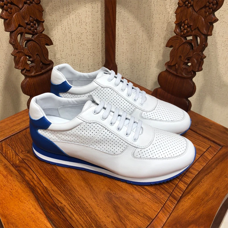European Station 19SS New Calf Leather Perforated Breathable Business Leisure Driving Shoes Black and Yellow Simple with Fashion
European Station 19SS New Calf Leather Perforated Breathable Business Leisure Driving Shoes Black and Yellow Simple with Fashion