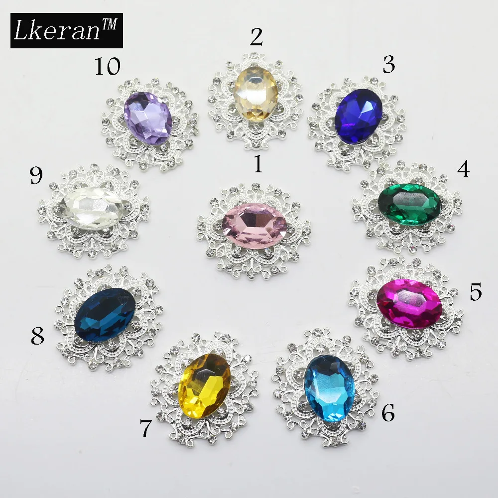 10pcs/lot 17colors 30*28mm Silver metal rhinestone button wedding hair bow garment Flower Center DIY accessories Handcraft
10pcs/lot 17colors 30*28mm Silver metal rhinestone button wedding hair bow garment Flower Center DIY accessories Handcraft