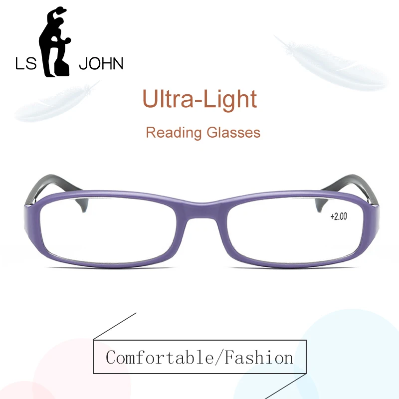LS JOHN Ultra-light Reading Glasses Presbyopic Glasses gafas de lectura oculos Full Frame +1.0 To +4.0 Portable Gift for Parents
LS JOHN Ultra-light Reading Glasses Presbyopic Glasses gafas de lectura oculos Full Frame +1.0 To +4.0 Portable Gift for Parents