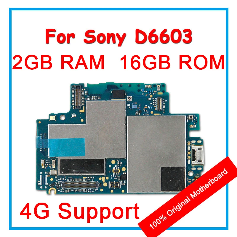 16GB ROM Original Motherboard For Sony Xperia Z3 D6603 100% Unlocked Mainboard Android OS Logic board With Full Chips Replace
16GB ROM Original Motherboard For Sony Xperia Z3 D6603 100% Unlocked Mainboard Android OS Logic board With Full Chips Replace