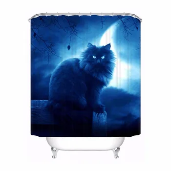 Custom Cat Black Moon Night Shower Bath Bathroom Curtain Mildewproof Waterproof Polyester Various Sizes#0421-21-84
Custom Cat Black Moon Night Shower Bath Bathroom Curtain Mildewproof Waterproof Polyester Various Sizes#0421-21-84