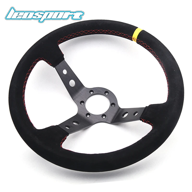14" (350mm) For Omp Steering Wheel suede Leather red stiching deep frame Steering Wheel Game Racing Steering Wheel with logo
14" (350mm) For Omp Steering Wheel suede Leather red stiching deep frame Steering Wheel Game Racing Steering Wheel with logo