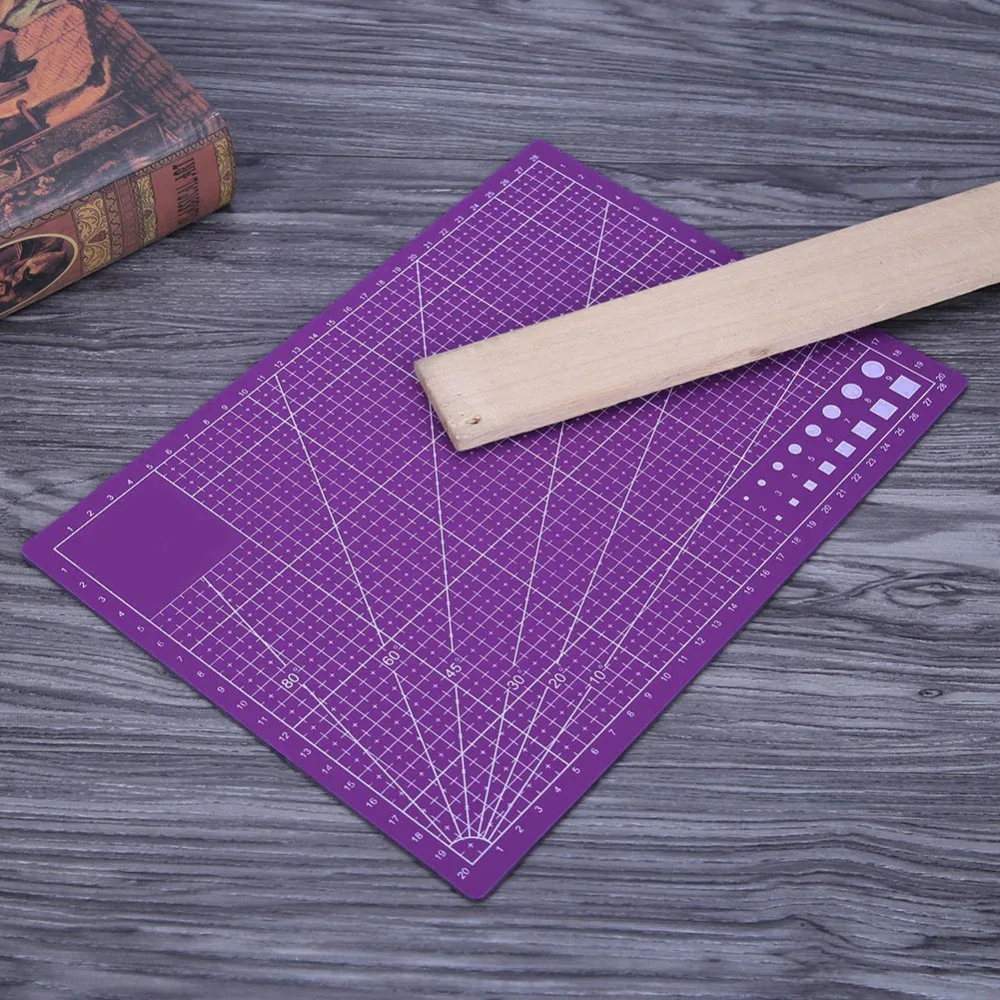 A4 PVC Self Healing Cutting Mat Fabric Leather Paper Craft DIY Tools Self-Healing Double-Sided Healing Cutting Board Purple
A4 PVC Self Healing Cutting Mat Fabric Leather Paper Craft DIY Tools Self-Healing Double-Sided Healing Cutting Board Purple