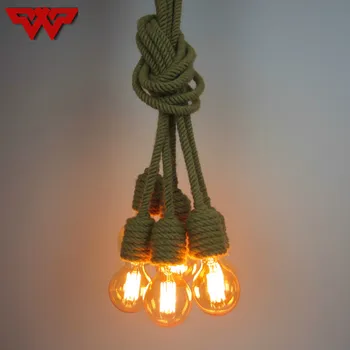 Retro Hemp rope chandelier Restaurant coffee shop bar creative industrial style Hemp rope chandelier with 6/8Lights
Retro Hemp rope chandelier Restaurant coffee shop bar creative industrial style Hemp rope chandelier with 6/8Lights