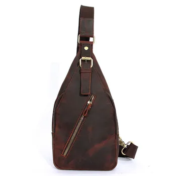 BOLEKE New Crazy Horse Cowhide Men Chest Bag Designer Single Shoulder Day Back Pack Genuine Leather Vintage Messenger Crossbody
BOLEKE New Crazy Horse Cowhide Men Chest Bag Designer Single Shoulder Day Back Pack Genuine Leather Vintage Messenger Crossbody