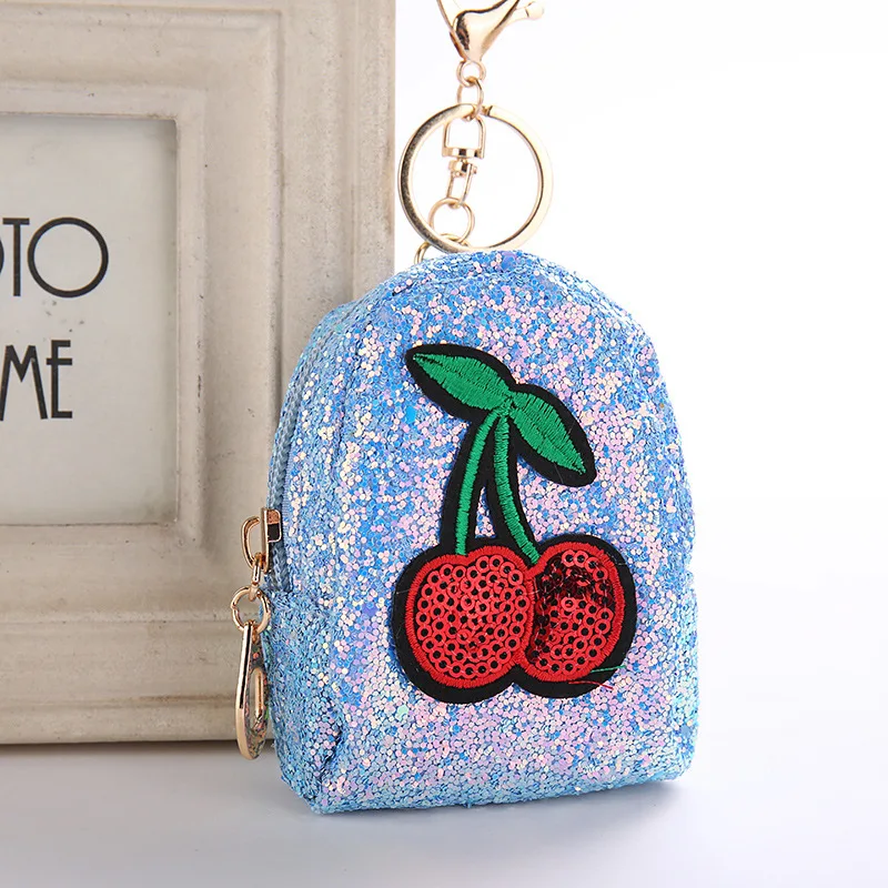 Cute Cherry Keychain Charms Bag Accessories Glitter Pompom Sequins Key Ring Gifts Decorative Key Chain Mini Coin Purse
Cute Cherry Keychain Charms Bag Accessories Glitter Pompom Sequins Key Ring Gifts Decorative Key Chain Mini Coin Purse