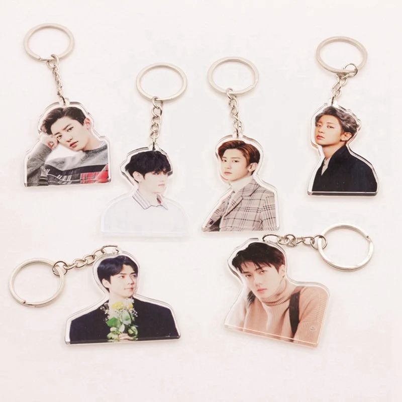 1 Piece Cute EXO Acrylic Keychain Fashion New Jewelry Accessories Cute EXO Boys Shaped Pendants Keyring
1 Piece Cute EXO Acrylic Keychain Fashion New Jewelry Accessories Cute EXO Boys Shaped Pendants Keyring