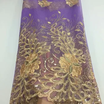 Hot Sale Purple Gold African Sequins Lace Fabric High Quality Cord Lace trim African French Net Lace Fabric For Blue Party Dress
Hot Sale Purple Gold African Sequins Lace Fabric High Quality Cord Lace trim African French Net Lace Fabric For Blue Party Dress
