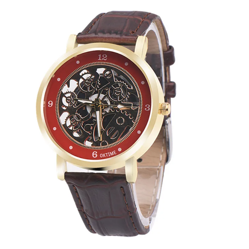 Leather Printing Analog Quartz Vogue Fashion Neutral Table Wrist Watch Men Watches Top Brand Luxury relogio esqueleto masculino
Leather Printing Analog Quartz Vogue Fashion Neutral Table Wrist Watch Men Watches Top Brand Luxury relogio esqueleto masculino