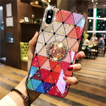 Streak-print Luxury Case Ring Holder Stand For iPhone 11Pro MAX X XS MAX XR 6 6S Plus Dropping glue Cover For iPhone 7 8 Plus
Streak-print Luxury Case Ring Holder Stand For iPhone 11Pro MAX X XS MAX XR 6 6S Plus Dropping glue Cover For iPhone 7 8 Plus