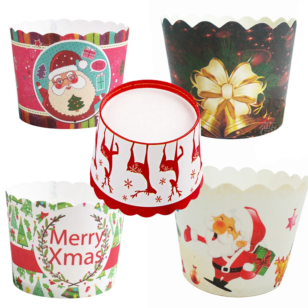 50pcs/bag Red reindeer Snowflakes Christmas Tree Santa Clause Merry Christmas Jingle Bell Snowman paperhouse Cupcake baking cups
50pcs/bag Red reindeer Snowflakes Christmas Tree Santa Clause Merry Christmas Jingle Bell Snowman paperhouse Cupcake baking cups