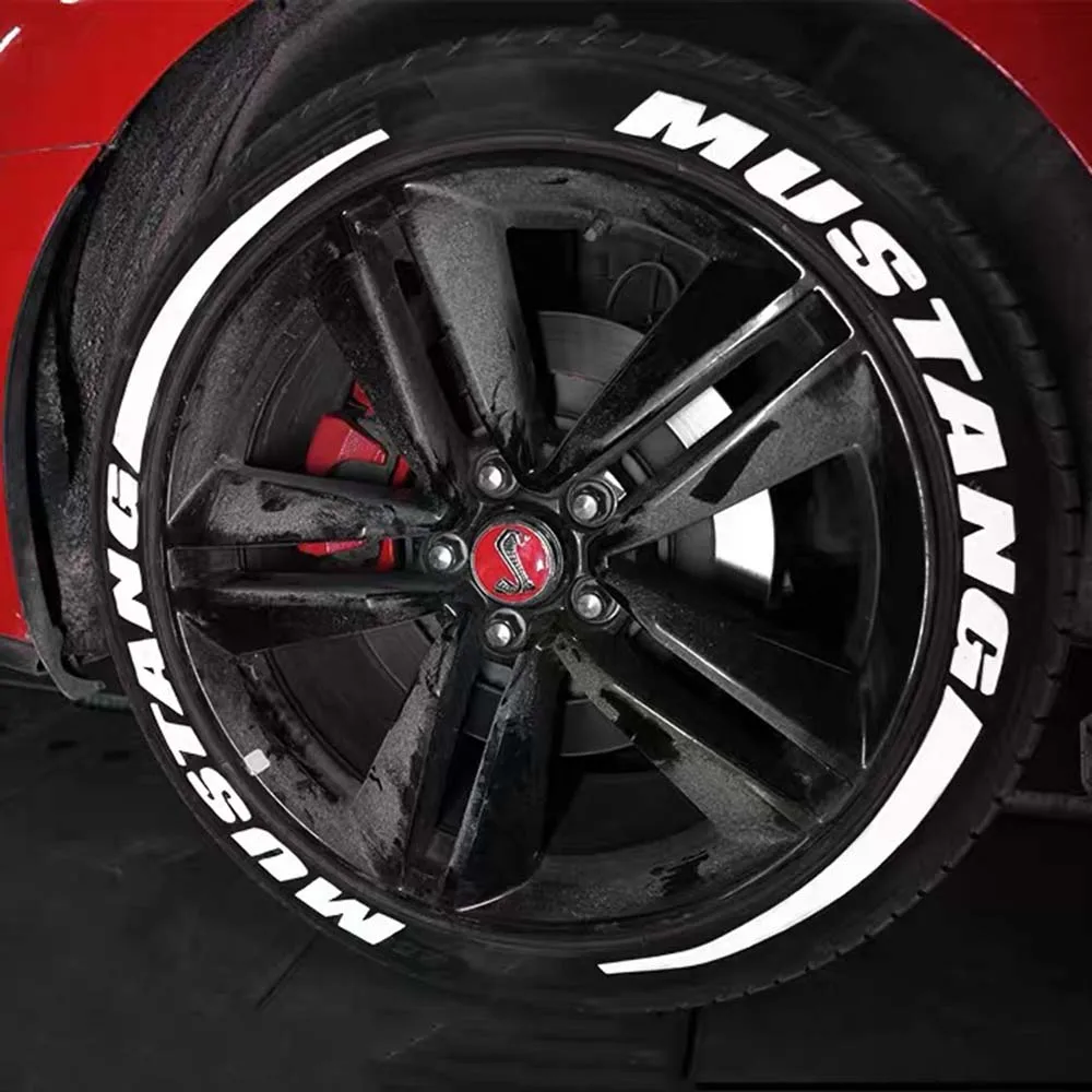 Car Tire Stickers Tyre Lettering Stickers Car Universal 3D Tire Decals Wheel Stickers Kits Car Tire Personalized Styling Wheel Label Personalized