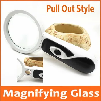 3 Times 2LED Soft Rubber Handle Magnifier for Reading Pull Out Style Double Lenses Loupe Educational Toys Magnifying Glass Lamps
3 Times 2LED Soft Rubber Handle Magnifier for Reading Pull Out Style Double Lenses Loupe Educational Toys Magnifying Glass Lamps
