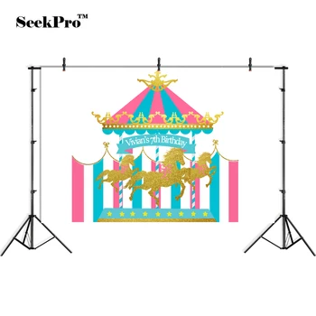 SeekPro Circus Carousel Children Kids Birthday Photo Backdrops Banner Studio Indoor Portrait Photographic Backgrounds
SeekPro Circus Carousel Children Kids Birthday Photo Backdrops Banner Studio Indoor Portrait Photographic Backgrounds