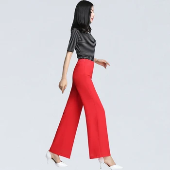 Plus Size S-4XL Elegant Spring Summer Wide Leg Pants Women High Waist Chiffon Pants Loose Casual Long Trousers Office Side Split
Plus Size S-4XL Elegant Spring Summer Wide Leg Pants Women High Waist Chiffon Pants Loose Casual Long Trousers Office Side Split