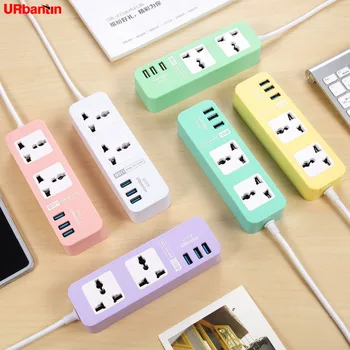 Power strip Smart Home Electronics with 3 USB Quick Charge Universal Socket Plug Extension cord socket with EU UK AU Adapter
Power strip Smart Home Electronics with 3 USB Quick Charge Universal Socket Plug Extension cord socket with EU UK AU Adapter