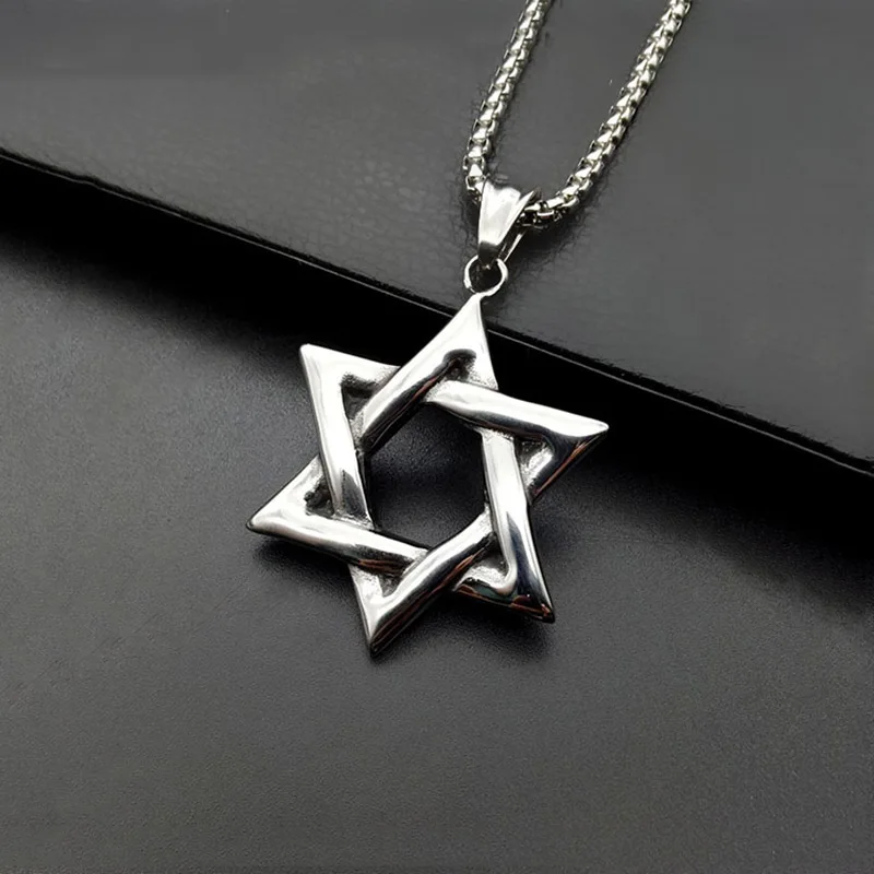316L Star of David Pendant Israel Chain Necklace Women Stainless Steel Judaica Silver Color Jewish Men Jewelry
316L Star of David Pendant Israel Chain Necklace Women Stainless Steel Judaica Silver Color Jewish Men Jewelry