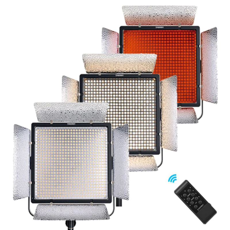 Yongnuo YN900 II Powerful 54W LED Video Light 5500K White / Bi-color 3200-5500K CRI95+ LEDs Photography Fill Lighting Shooting
Yongnuo YN900 II Powerful 54W LED Video Light 5500K White / Bi-color 3200-5500K CRI95+ LEDs Photography Fill Lighting Shooting
