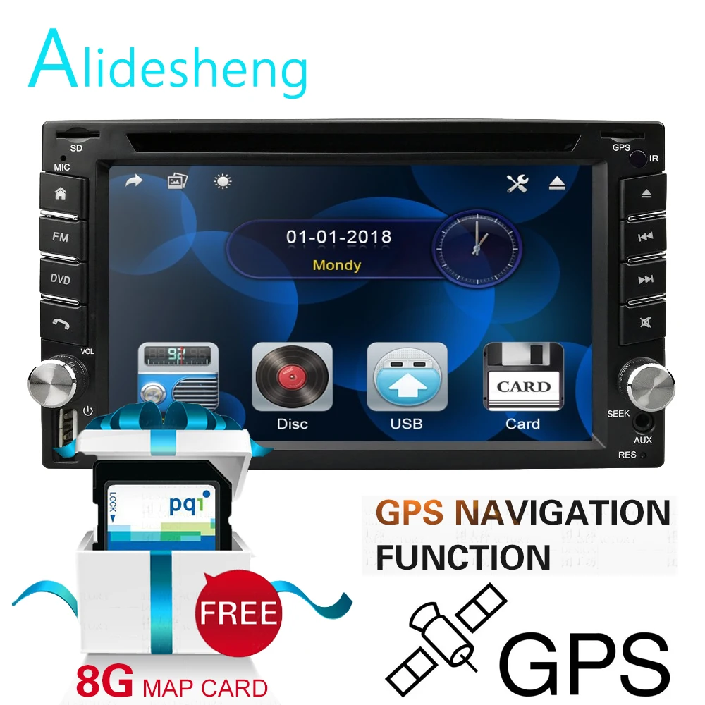 Car radio dual 2 car DVD player GPS navigation stereo head unit Support Reversing Rear View Bluetooth USB SD CD Radio
Car radio dual 2 car DVD player GPS navigation stereo head unit Support Reversing Rear View Bluetooth USB SD CD Radio