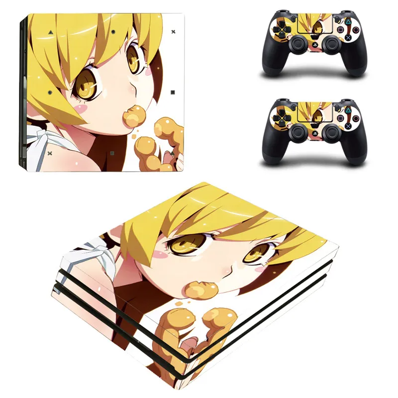 Lovely Cute Anime Girl PS4 Pro Skin Sticker For Sony Playstation 4 Promotion Console & 2Pcs Controller Protection Film Stickers |