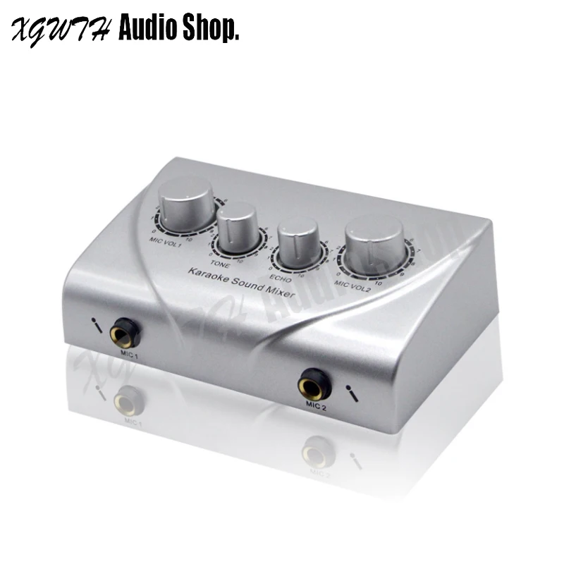 Pro Karaoke Mixer Portable Mini Digital Audio Sound Machine Echo Mixing Console System 2 Mic Inputs for Microphone Amplifier
Pro Karaoke Mixer Portable Mini Digital Audio Sound Machine Echo Mixing Console System 2 Mic Inputs for Microphone Amplifier