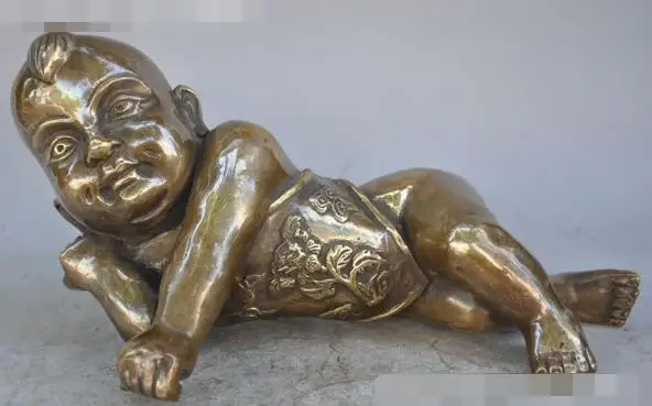S01340 13"China bronze Copper Feng Shui Folk Boy Lad Tong Zi lucky Art Sculpture statue B0403
S01340 13"China bronze Copper Feng Shui Folk Boy Lad Tong Zi lucky Art Sculpture statue B0403