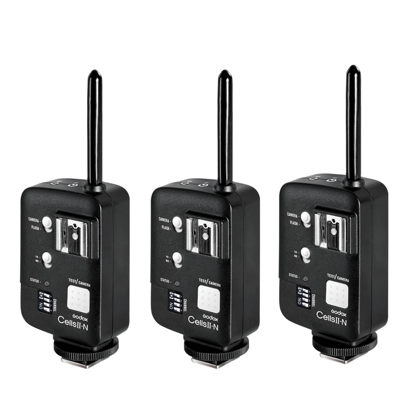 Godox Cells II 1/8000s Wireless Transceiver Flash Speedlite Strobe Trigger for Nikon D750 D610 D90 D7000 D600 D7100 D810 D800
Godox Cells II 1/8000s Wireless Transceiver Flash Speedlite Strobe Trigger for Nikon D750 D610 D90 D7000 D600 D7100 D810 D800