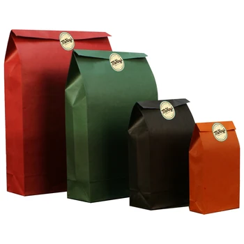 Kraft Paper Grocery Bags with Sticker Bread Cake Chocolate Candy Fruit Packing Vegetable Holder Hand-made Workshop Customized
Kraft Paper Grocery Bags with Sticker Bread Cake Chocolate Candy Fruit Packing Vegetable Holder Hand-made Workshop Customized