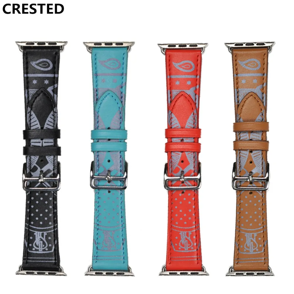 CRESTED Leather strap For apple watch band 42mm 38mm iwatch series 3 2 1 sport Wrist watchband bracelet belt classic buckle
CRESTED Leather strap For apple watch band 42mm 38mm iwatch series 3 2 1 sport Wrist watchband bracelet belt classic buckle