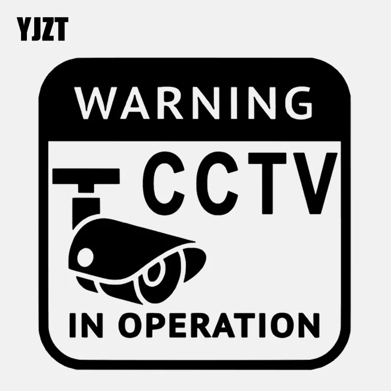 YJZT 13CM*13CM Security Camera Car Window Recording Vinyl Black/Silver Car Sticker C22-0892
YJZT 13CM*13CM Security Camera Car Window Recording Vinyl Black/Silver Car Sticker C22-0892