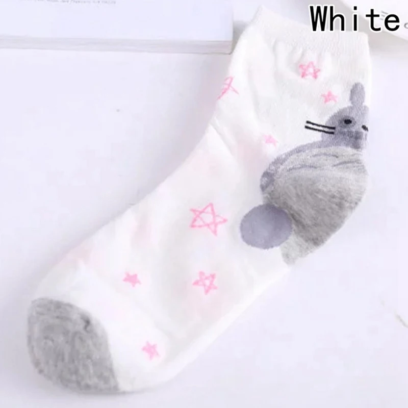 New Creative Funny Novelty Totoro Animal Women Fashion Cute Socks Lovely Cartoon Harajuku meias short tube crew for women