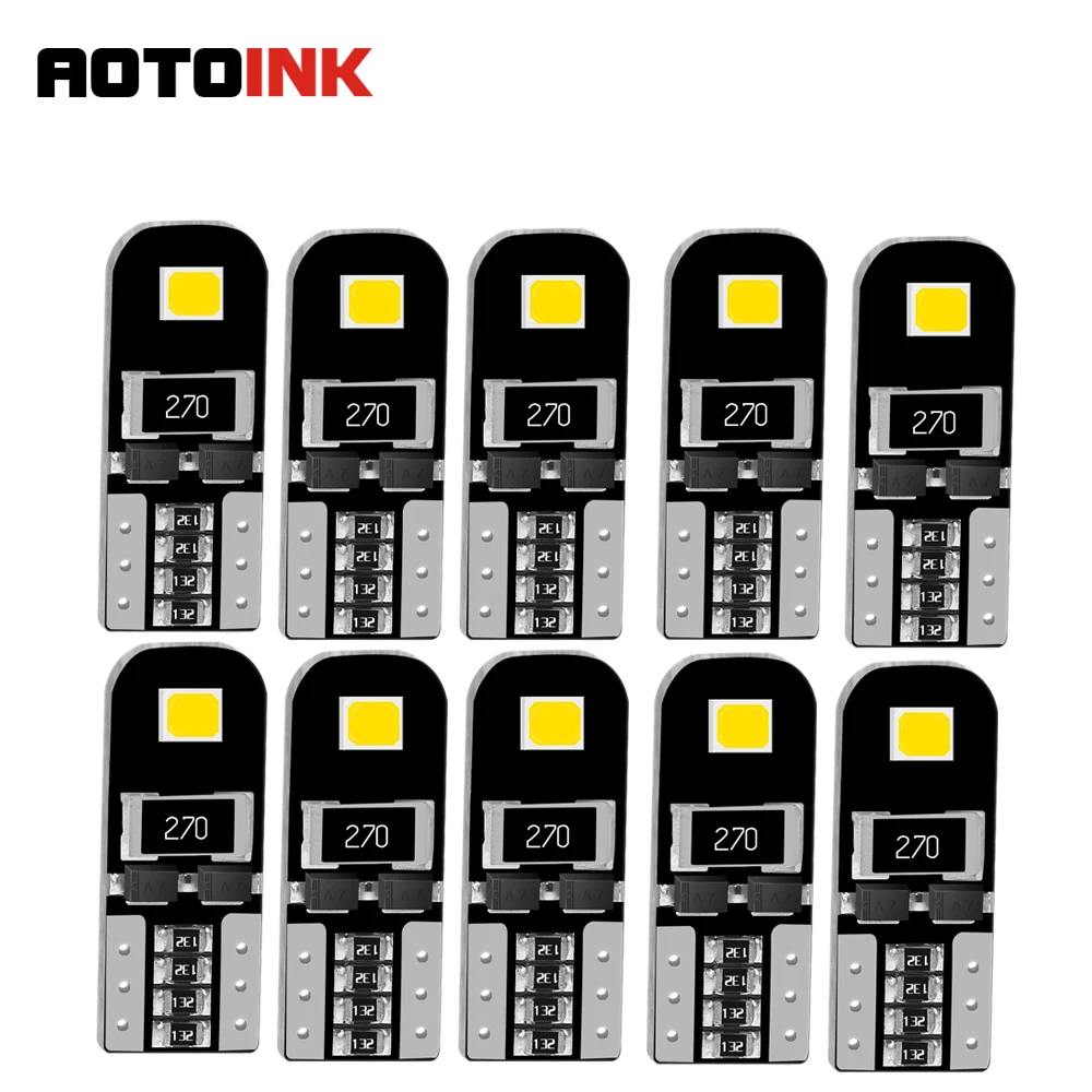 AOTOINK 10pcs 3030 Wedge T10 168 194 2825 Xenon White LED Bulbs for Car Interior Dome Map Door Courtesy License Plate Lights AJ
AOTOINK 10pcs 3030 Wedge T10 168 194 2825 Xenon White LED Bulbs for Car Interior Dome Map Door Courtesy License Plate Lights AJ