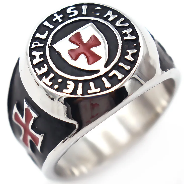 Silver color red Cross Shield Ring for Man Crucifix Biker Lucky Prayer Jewelry for Male drop shipping
Silver color red Cross Shield Ring for Man Crucifix Biker Lucky Prayer Jewelry for Male drop shipping