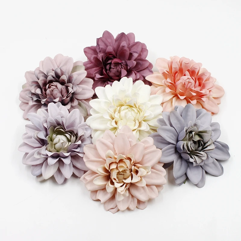 2pcs 10cm artificial dahlia chrysanthemum head For wedding Christmas decoration DIY flower wall gift box craft fake flower
2pcs 10cm artificial dahlia chrysanthemum head For wedding Christmas decoration DIY flower wall gift box craft fake flower