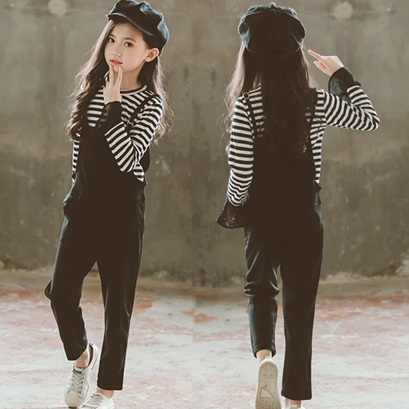 Casual Kids Two Piece Set T Shirt And Strapless Pants Autumn Girls Clothing Striped Long Sleeve Child Outfit 4 6 8 10 12 Years
Casual Kids Two Piece Set T Shirt And Strapless Pants Autumn Girls Clothing Striped Long Sleeve Child Outfit 4 6 8 10 12 Years