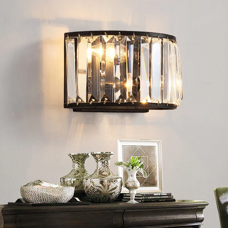 Modern Crystal wall Lamps Living Room beside bedside Crystal wall light luxury E14 candle crystal wall lamp
Modern Crystal wall Lamps Living Room beside bedside Crystal wall light luxury E14 candle crystal wall lamp