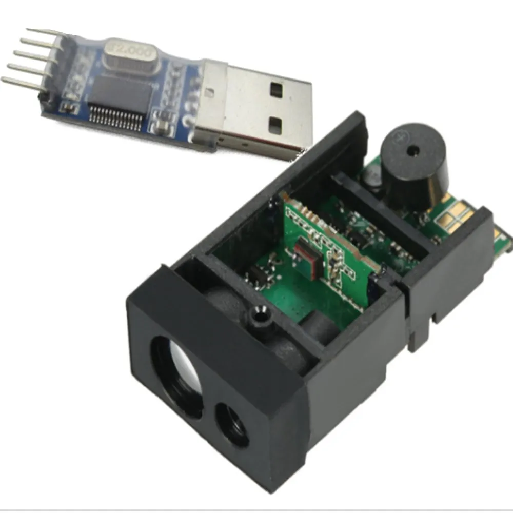 50m/164ft Laser Distance Measuring Sensor Range Finder Module Low cost Diastimeter Single & Continuous Measurement
50m/164ft Laser Distance Measuring Sensor Range Finder Module Low cost Diastimeter Single & Continuous Measurement