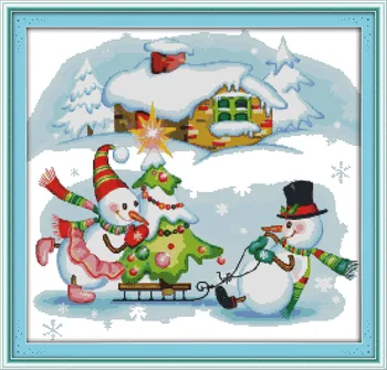Funny Christmas snowman Canvas DMC Counted Cross Stitch Kits printed Cross-stitch set Embroidery Needlework
Funny Christmas snowman Canvas DMC Counted Cross Stitch Kits printed Cross-stitch set Embroidery Needlework