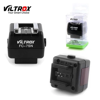 

Viltrox FC-7SN Wireless Flash Hot Shoe Adapter Optical Slave Trigger PC Sync For Canon Nikon Pentax flash to Sony Minolta Camera