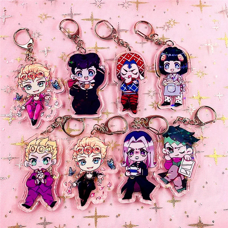 Anime Jojo Bizarre Adventure Laser Car Key Chain Holder Fashion Cartoon Jotaro Kujo Figure Keychain Keyring Jewelry Bag Pendants
Anime Jojo Bizarre Adventure Laser Car Key Chain Holder Fashion Cartoon Jotaro Kujo Figure Keychain Keyring Jewelry Bag Pendants