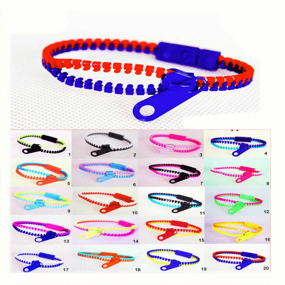 Wholesale free shipping 2016 New Zip bracelet wristband candy bracelet Popular Zipper bracelet Double color style
Wholesale free shipping 2016 New Zip bracelet wristband candy bracelet Popular Zipper bracelet Double color style