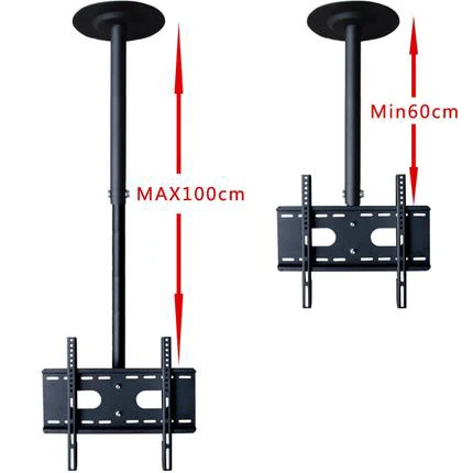 360 Degree 60-2000mm Height Adjustable 32"-60" Ceiling TV Mount Bracket LED LCD Monitor Holder Max. VESA 600x400mm Loading 25kgs
360 Degree 60-2000mm Height Adjustable 32"-60" Ceiling TV Mount Bracket LED LCD Monitor Holder Max. VESA 600x400mm Loading 25kgs