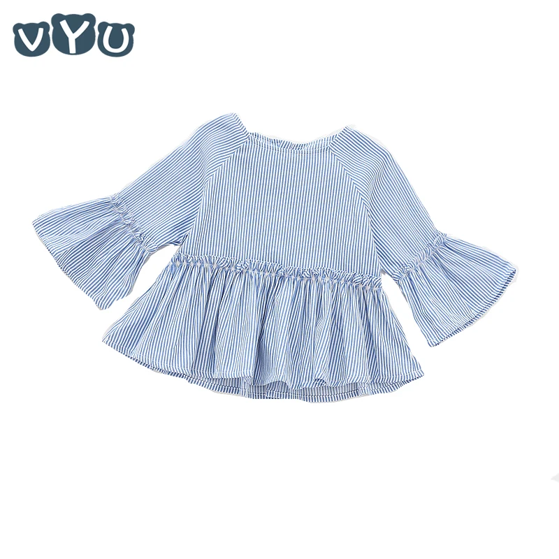 VYU Baby Girl Shirt Children Clothing 2018 Spring&Summer Cotton Striped O-Neck Shirt Lotus Sleeve Shirt New Fashion
VYU Baby Girl Shirt Children Clothing 2018 Spring&Summer Cotton Striped O-Neck Shirt Lotus Sleeve Shirt New Fashion