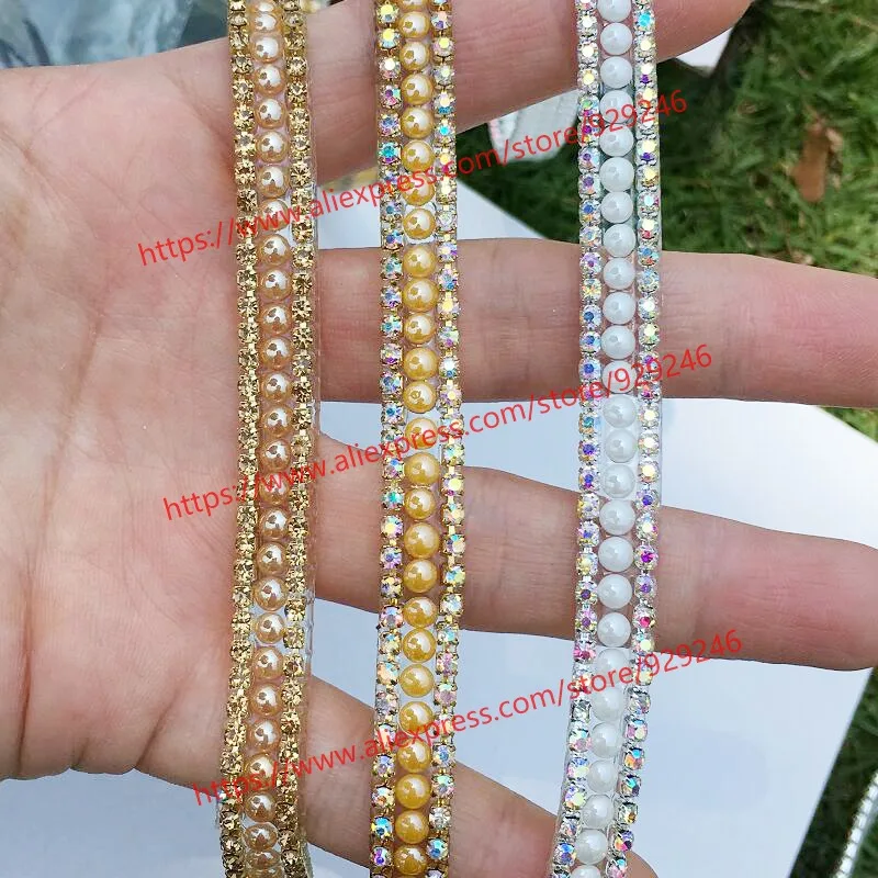 1cm thin beads gold chain hotfix AB stone chain yellow crystal trims iron-on DIY hand crafts fashion garment dress accessory
1cm thin beads gold chain hotfix AB stone chain yellow crystal trims iron-on DIY hand crafts fashion garment dress accessory