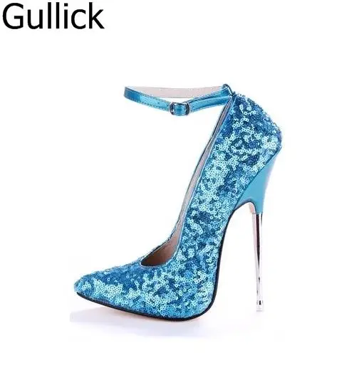 Hottest Selling Women Bling Bling Pointed Toe Ankle Buckle Strap Pumps Summer Fashion 16cm High Metal Heel Party Shoes Free Ship
Hottest Selling Women Bling Bling Pointed Toe Ankle Buckle Strap Pumps Summer Fashion 16cm High Metal Heel Party Shoes Free Ship