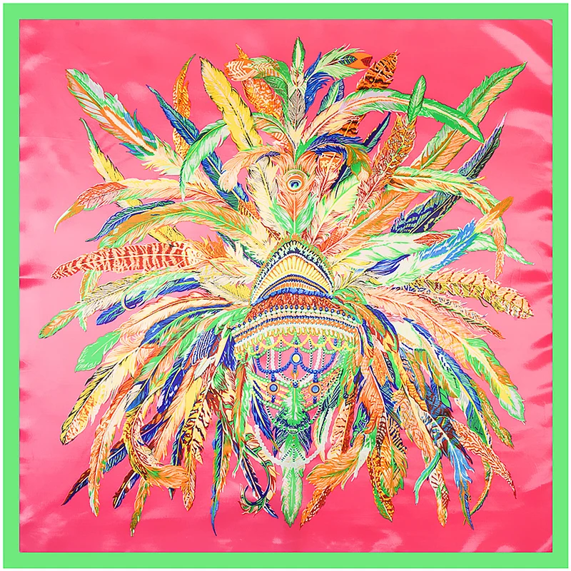 2017 New Arrival Silk Square Scarf Luxury Brand Indian Feather Woman Scarves&Wraps Feathers Foulard Office Lady Hijab Accessory
2017 New Arrival Silk Square Scarf Luxury Brand Indian Feather Woman Scarves&Wraps Feathers Foulard Office Lady Hijab Accessory