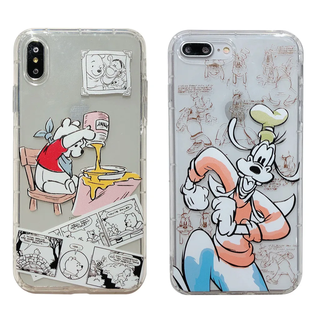 Cartoon Winnie Pooh Transparent Soft Phone Case Fundas Coque For iPhone X XR XS Max 8 7 6 6S Plus Cute Goofy Clear Back Cover
Cartoon Winnie Pooh Transparent Soft Phone Case Fundas Coque For iPhone X XR XS Max 8 7 6 6S Plus Cute Goofy Clear Back Cover